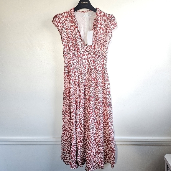 New Reformation Alisa Heart Print Midi Dress NWT Size 0 - Picture 8 of 16